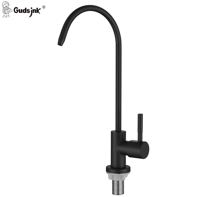 Gudsink  Factory Sell Wholesale Long Neck Dual Handle Flexible Kitchen Sink Faucets Purified Drinking Water Kitchen Faucet