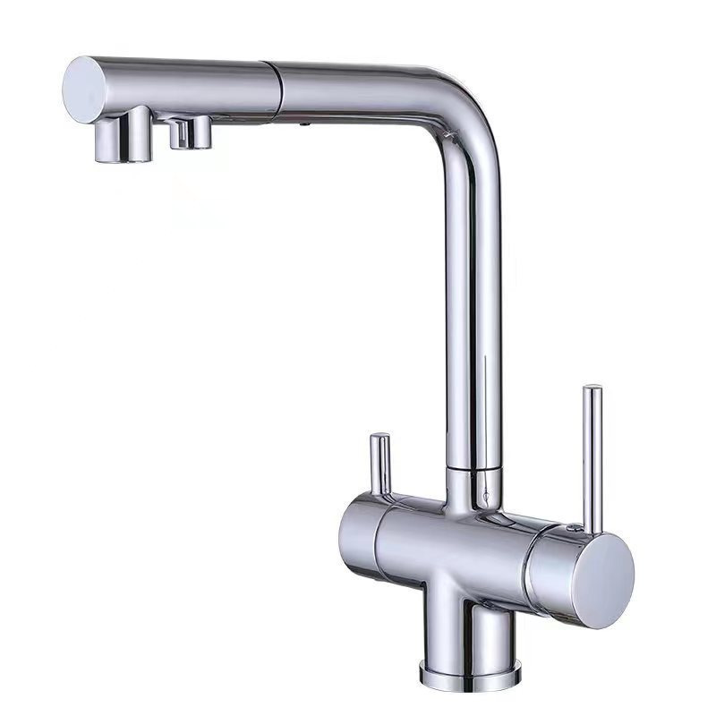 SUS 304 two way kitchen sink tap mixer with water filter kitchen tap faucet hot cold water mixer kitchen faucets