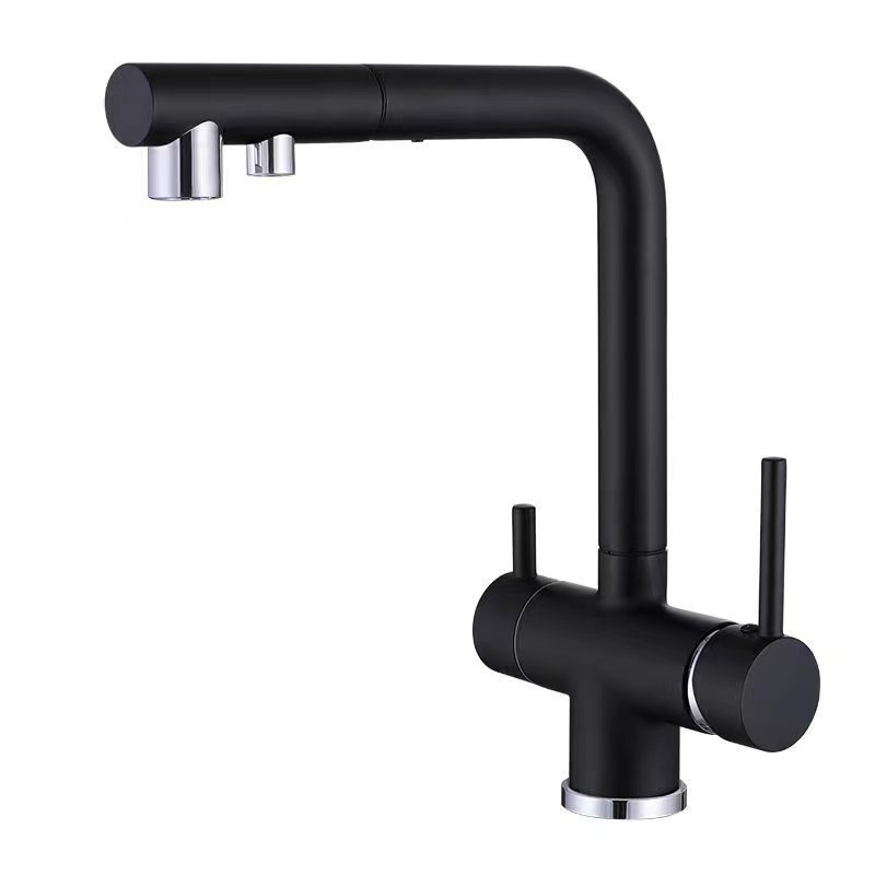 SUS 304 two way kitchen sink tap mixer with water filter kitchen tap faucet hot cold water mixer kitchen faucets