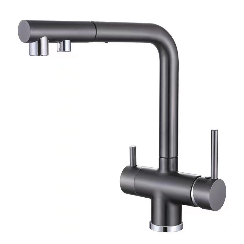 SUS 304 two way kitchen sink tap mixer with water filter kitchen tap faucet hot cold water mixer kitchen faucets