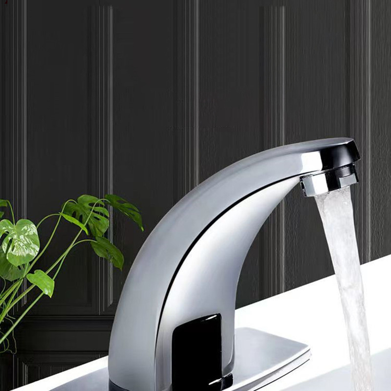 popular automatic Touchless  single cold & hot water faucet bathroom basin intelligent infrared induction sensor faucet tap