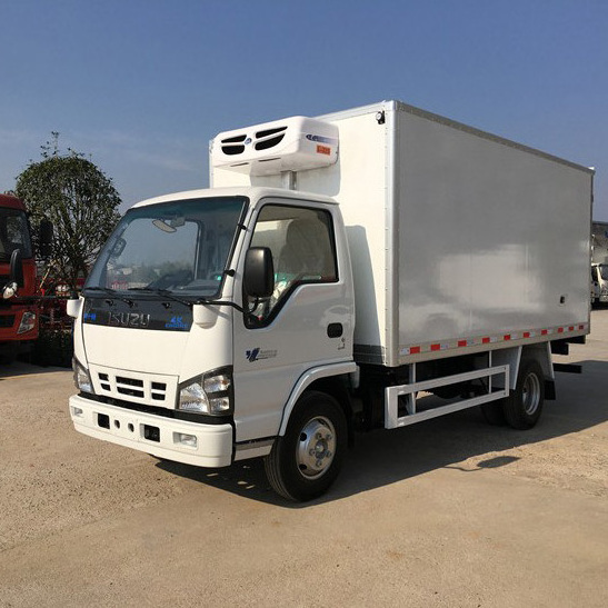 Brand new 190hp refrigeration truck 4x2 cold food vegetable van truck euro 4 light freezer truck for sale