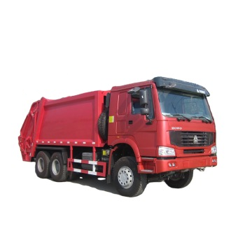 HOWO 16cbm 10 wheels heavy duty diesel type hydraulic compressing garbage compactor truck price from China factory