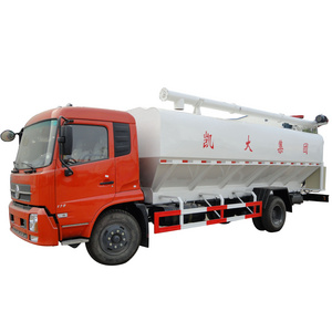 hydraulic grain auger feed grain transport truck for poultry bulk feed animals feeding delivery trucks