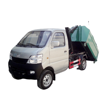 Mini Hydraulic Lifter Truck Hook Lift Garbage Truck Small Roll Off Garbage Truck For Sale