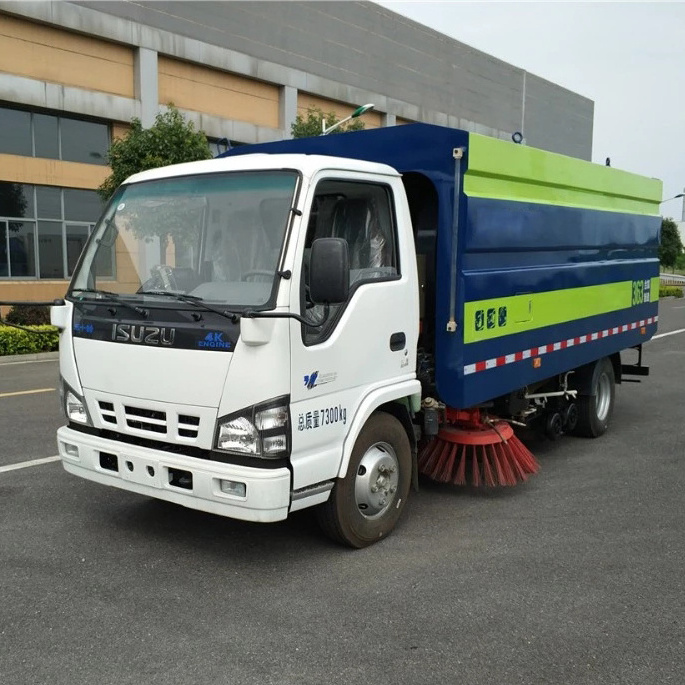 4*2 Vacuum Road Sweeper Truck Street Cleaning Vehicle with I-SUZ-U truck