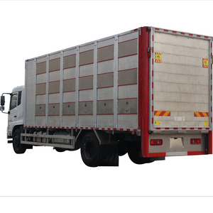 dongfeng 5 ton 6 ton 7 ton diesel lorry animal transport trucks chicken pigs live poultry carrier truck