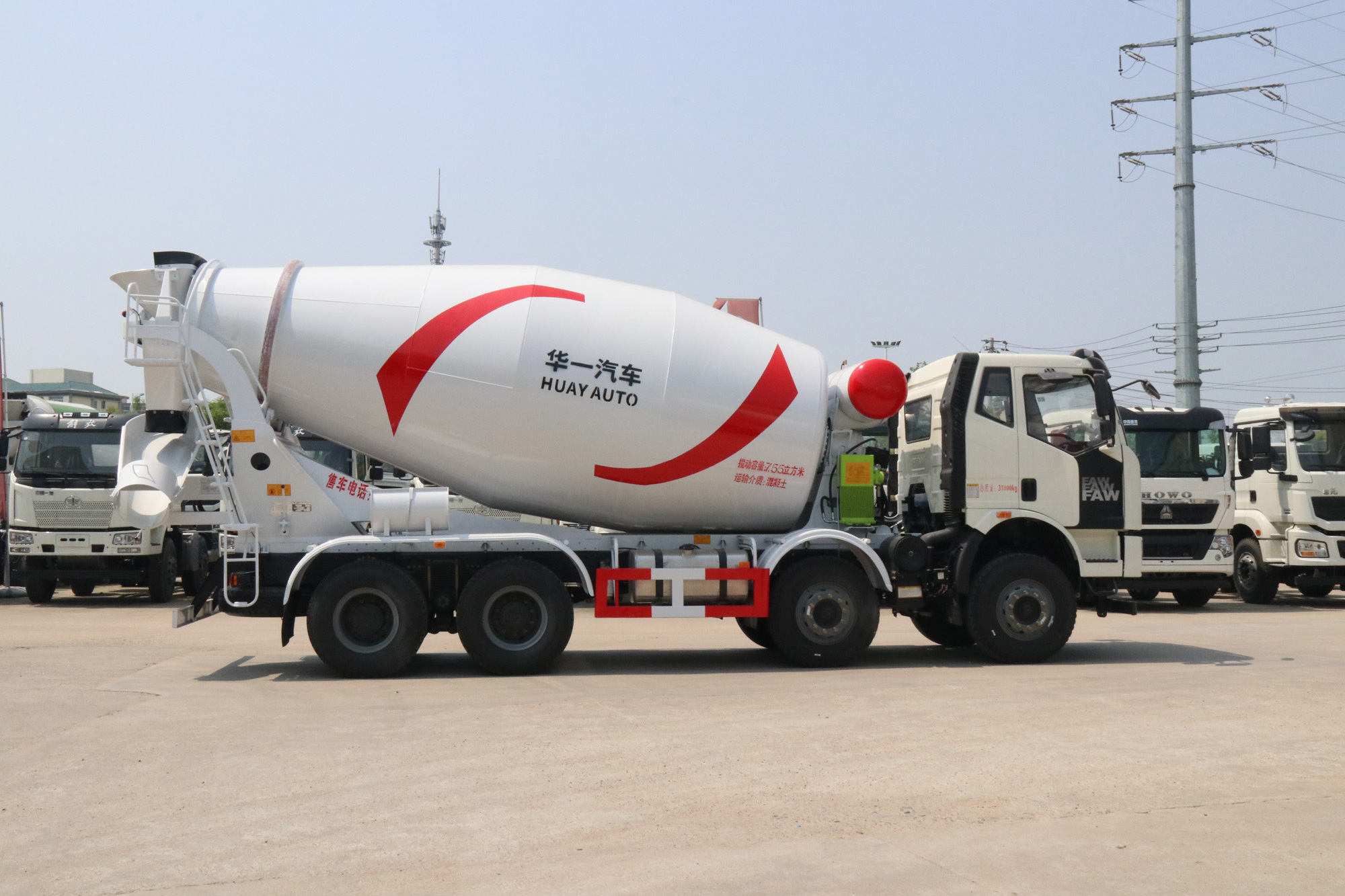 China Hot Sale concrete mixer truck 8m3 9m3 10m3 12m3 FAW SINOTRUK HOWO SHACMAN concrete truck mixer