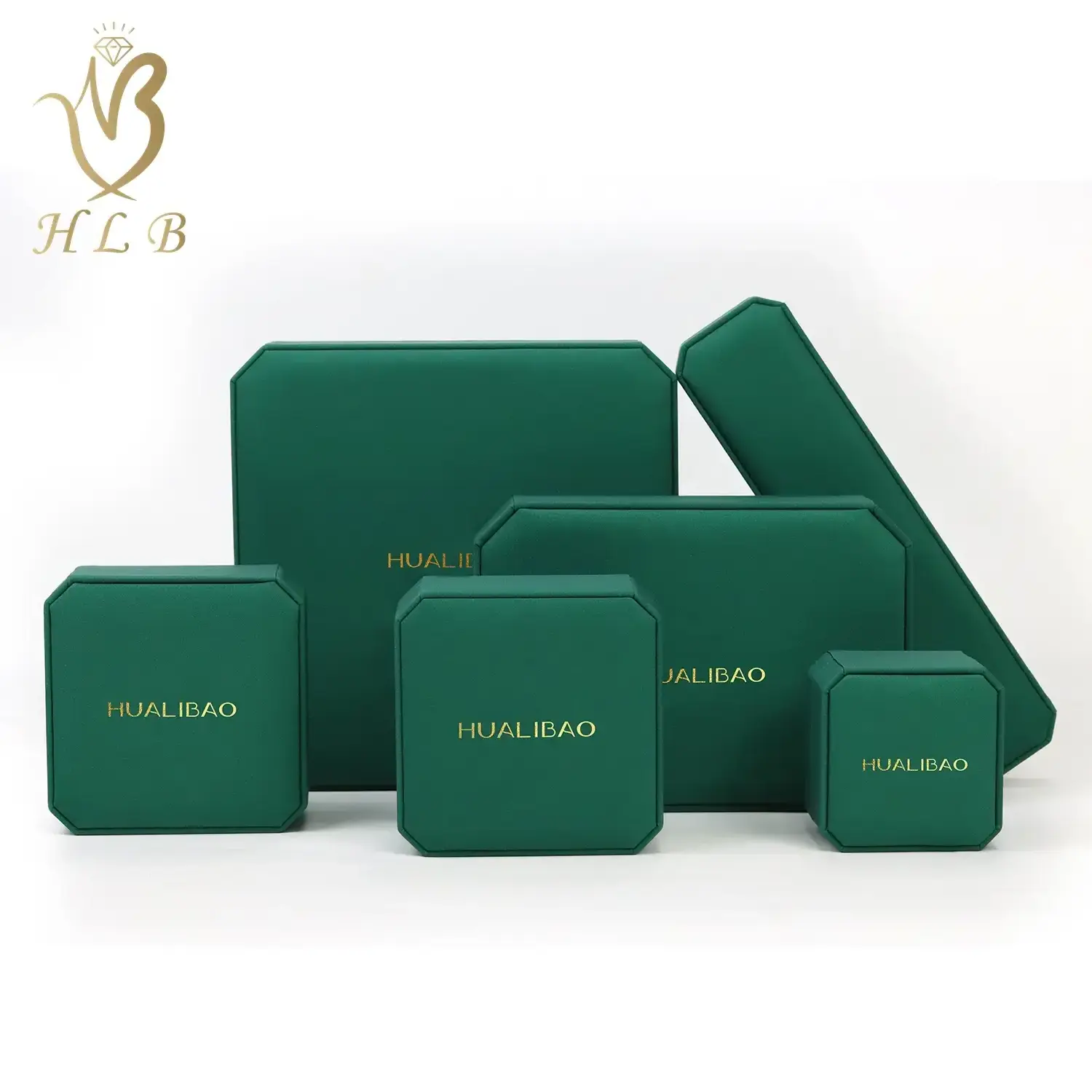 Octagon Luxury jewelry packaging box with logo for fine jewelry rings necklace jewellery box