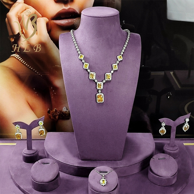 European jewelry display set luxury jewellery display stands sets for window showcase props