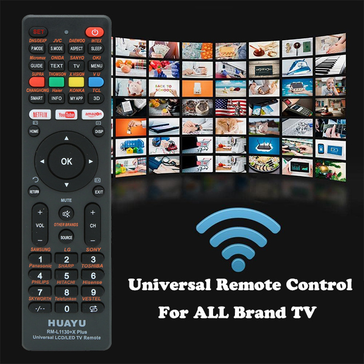 HUAYU Universal TV Remote Control for Samsung/LG/TCL/JVC/Sony/Hisense/Haier/Sharp/Panasonic/ and more Smart TV