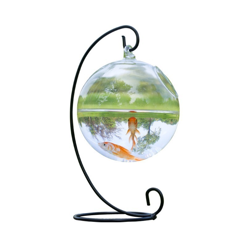 Aquarium Fish Bowl Hanging Glass Goldfish Tank Glass Hanging Fish Bowl Creative Flower Bottle Fish Tank Decoration Aquarium