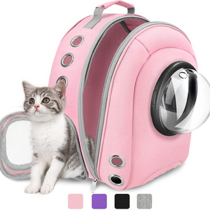 New Sustainable Cotton Portable Transparent Space Capsule cat backpack expandable cat backpack cat backpack carrier