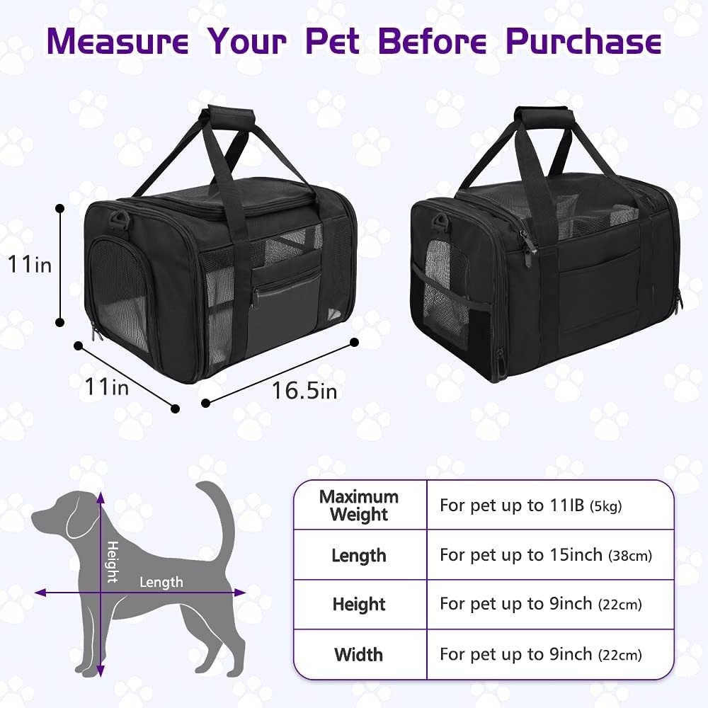 High Quality Pet Carrier Bag Breathable Travel Dog backpack Airline approved pet carriers