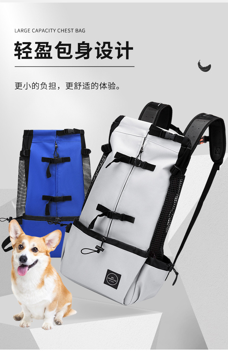 Pet Backpack Carrier portable backpack dog out backpack ventilated breathable washable bike outdoor Pet Carrier Bag