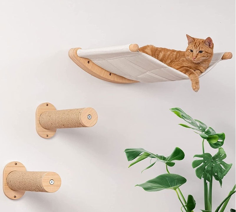 Cat Hammock and Perches Wall Mounted furniture floating shelves Cat Wall Shelves