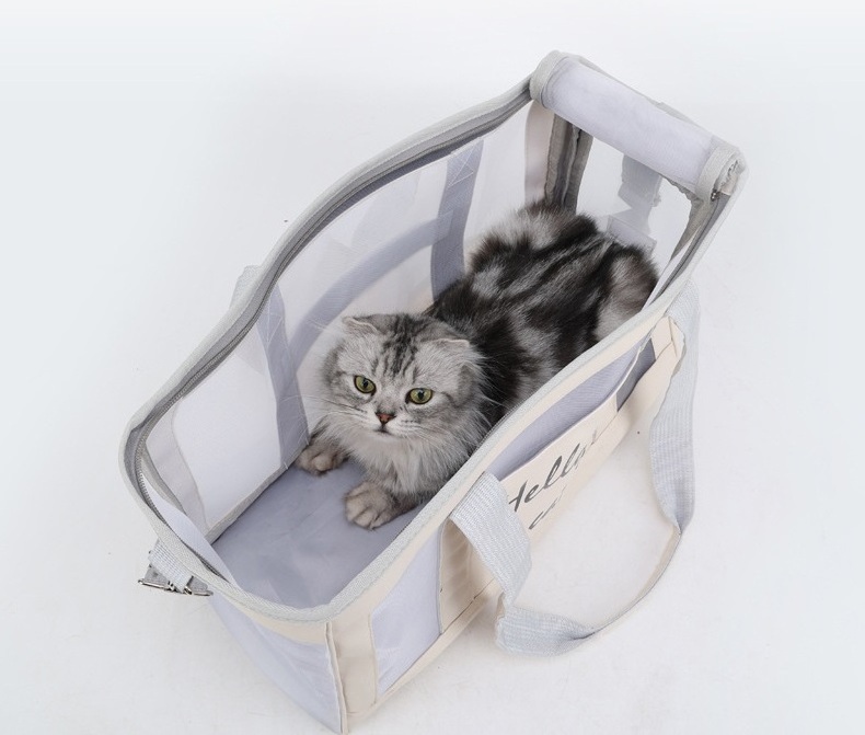 Wholesale Breathable Mesh Transparent Airline Approved  Cat Dog Travel Sling Shoulder Bag Handbag Pet Carriers