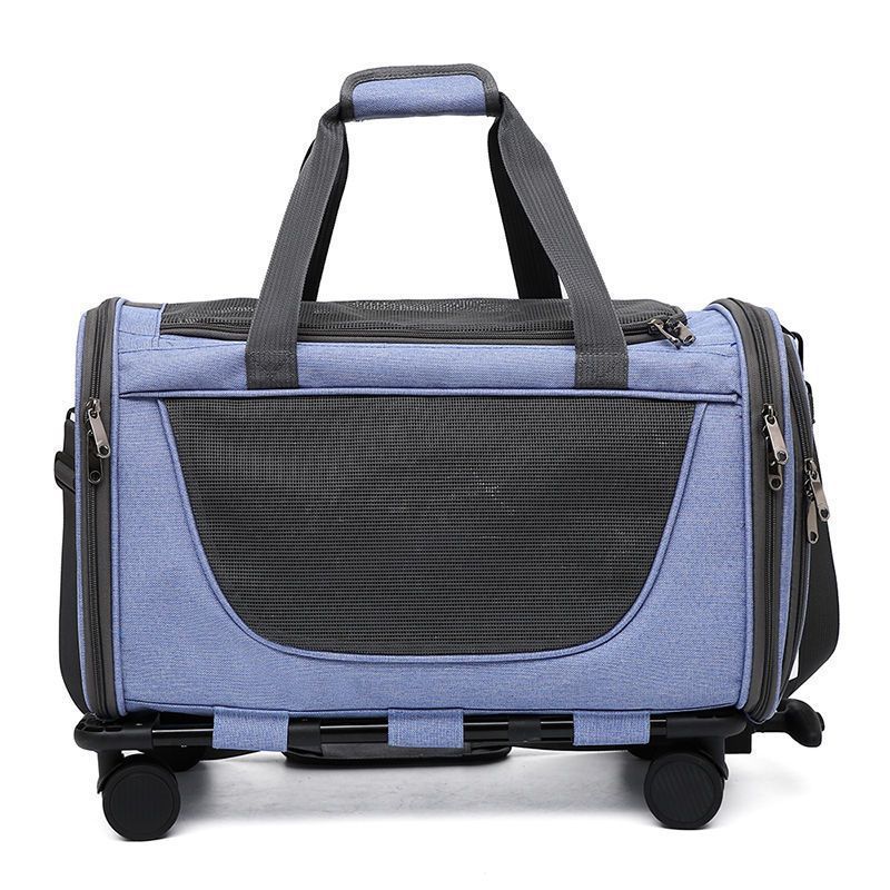 Durable Cat Dog CArrier with wheels Airline approved Rolling Pet Carriers