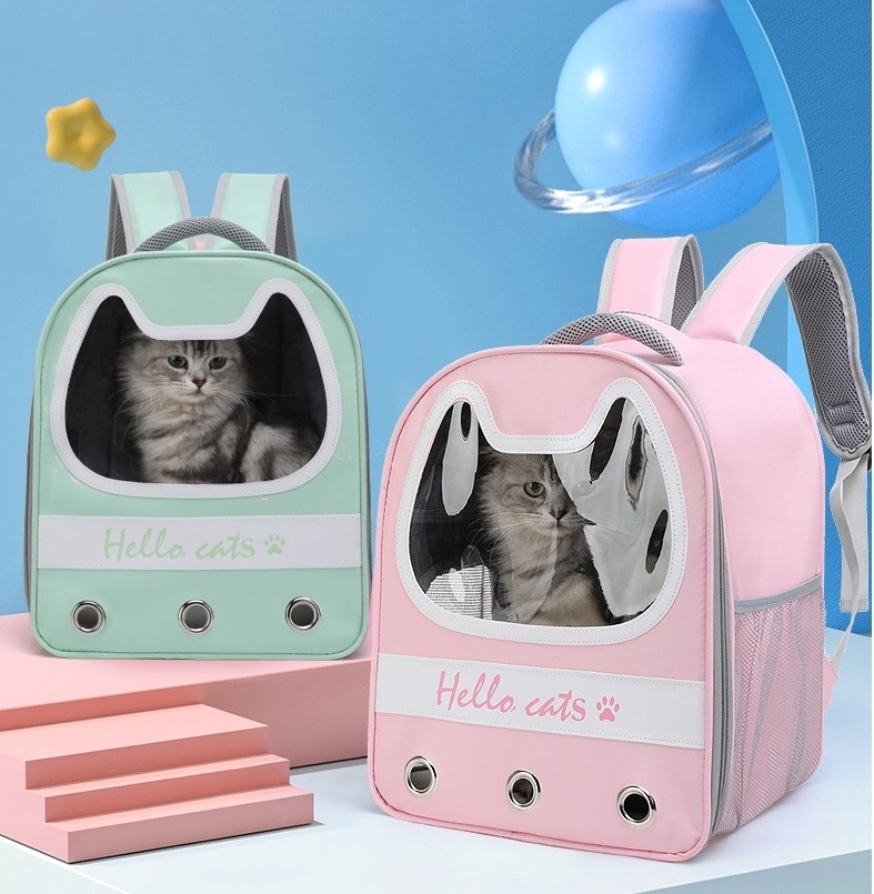 Transparent Space Capsule Pet backpack Hiking Backpack Travel Carrier Cat Backpack Carrier