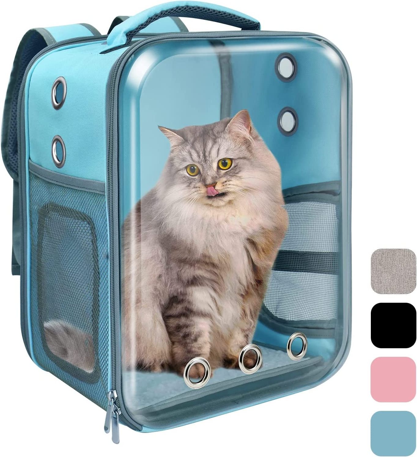 PVC Transparent Pet Travel Backpack Foldable Breathable cat carrier cat carrier bag cat backpack carrier