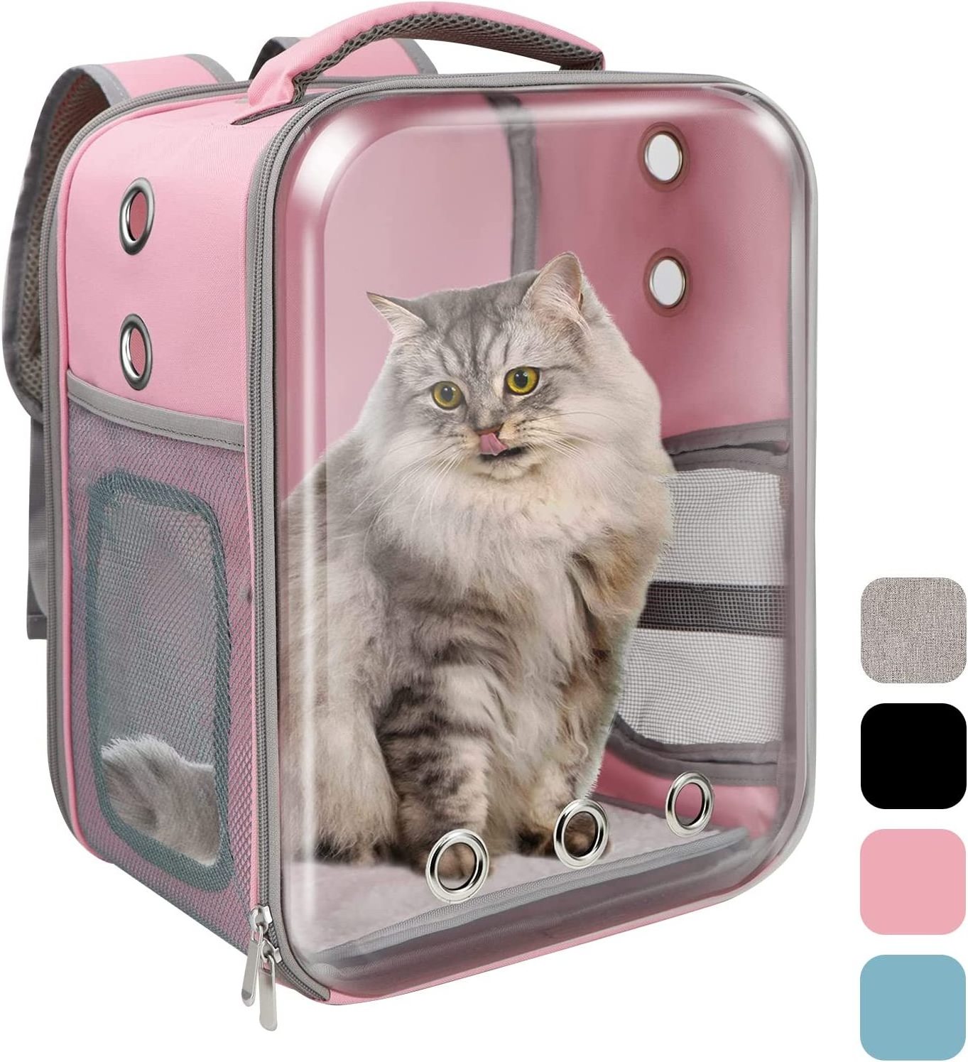 PVC Transparent Pet Travel Backpack Foldable Breathable cat carrier cat carrier bag cat backpack carrier