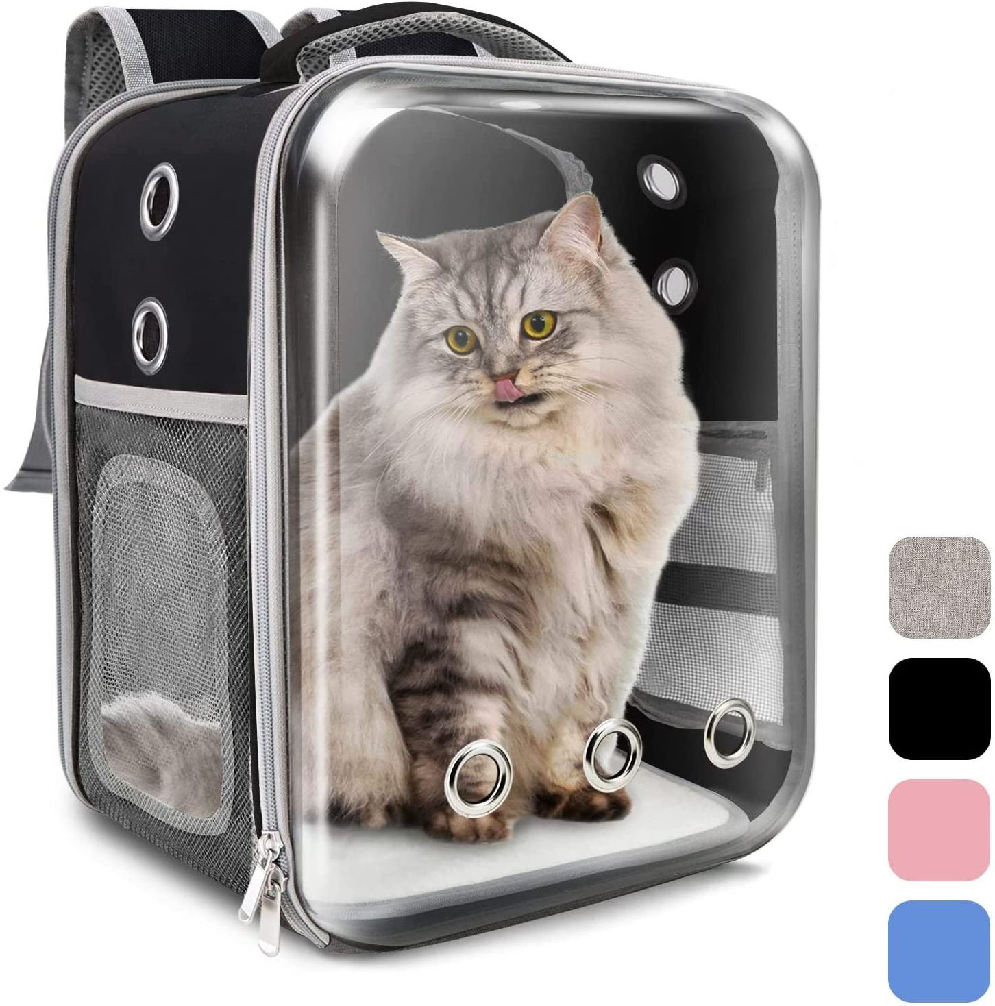 PVC Transparent Pet Travel Backpack Foldable Breathable cat carrier cat carrier bag cat backpack carrier