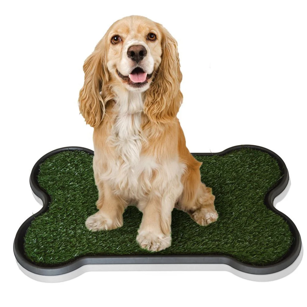 Hot Sale Dog Grass Pad with Tray Professionally Pet Toilet Potty Tray Artificial Grass Mats