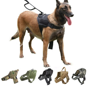 Small Dog Harness German Shepherd Pet Dog Collar Harness Service Dog Vest With Handle Accessories