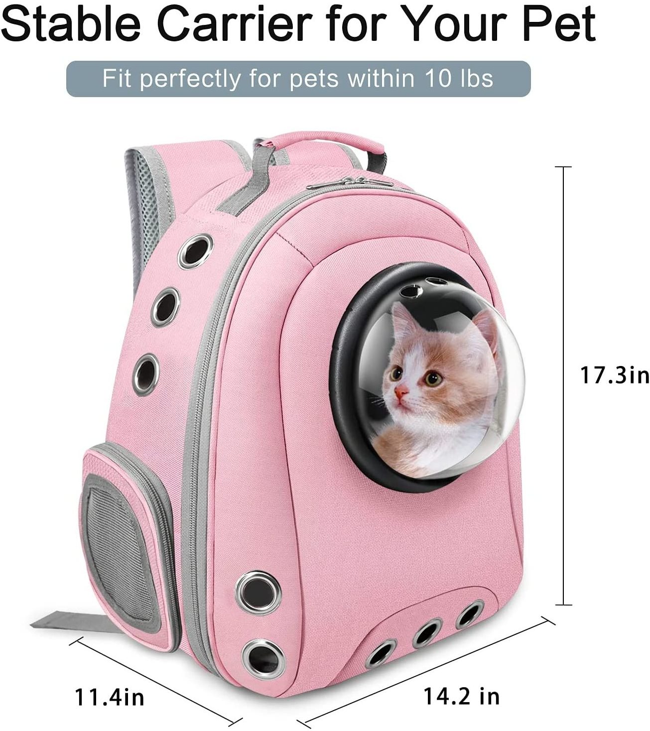 Breathable Mesh Cat Dog Carrier Bag Portable pet carrier backpack cat breathable backpack pet carriers pink purple cat backpack