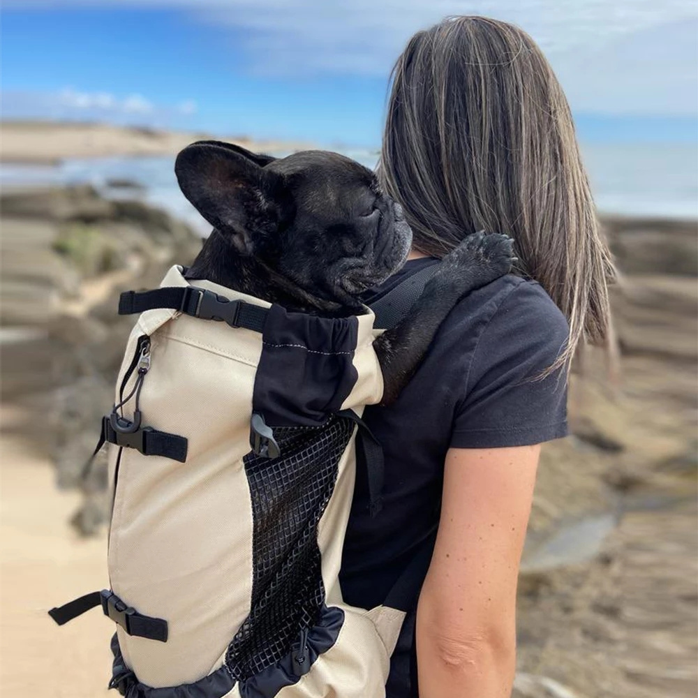 Breathable travel dog backpack durable carrying bag for cats and dogs superior pet bag for small dogs.