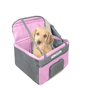 Reinforced Small for Front Seat Dog car carrier seat booster for car within 30 lbs Dog Car Booster Seat