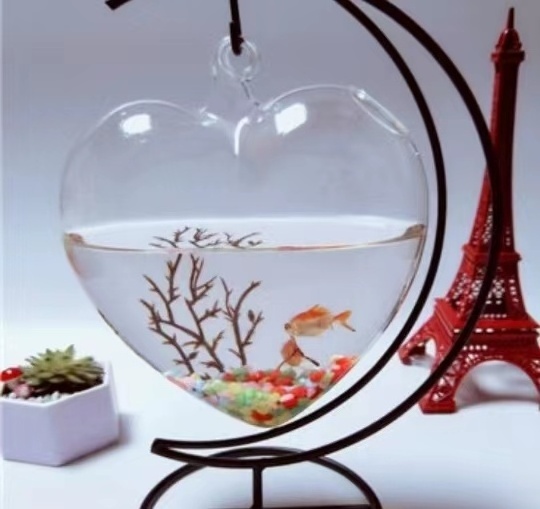 Aquarium Fish Bowl Hanging Glass Goldfish Tank Glass Hanging Fish Bowl Creative Flower Bottle Fish Tank Decoration Aquarium