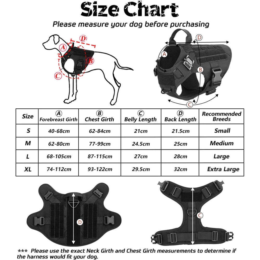 Tactical adjustable large pet harness vest durable dog hunting coat custom dog harness.