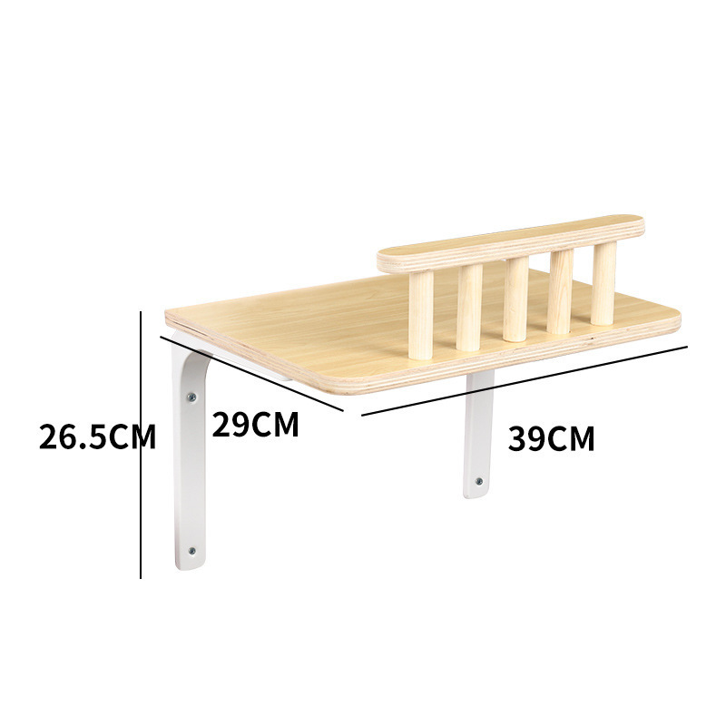 New DIY Cat Climbing Frame Wall Mounted Solid Wood Cat Jumping Platform Frame Cat Tree Pet Furniture Kitten Jumping Platform