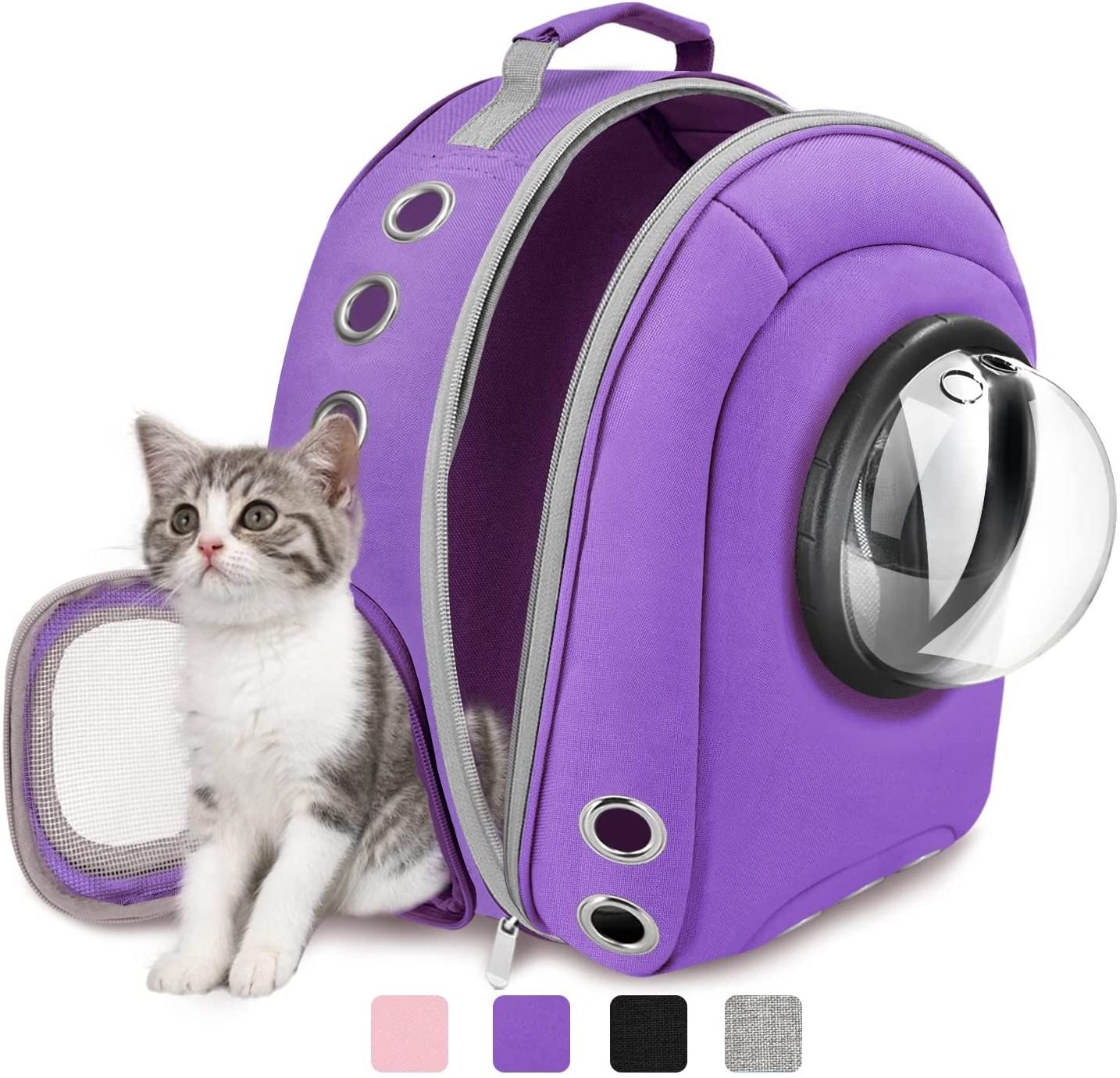 New Sustainable Cotton Portable Transparent Space Capsule cat backpack expandable cat backpack cat backpack carrier