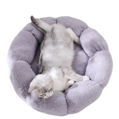 Pet Winter Thickened Warm Nest Cat Dog Furry Sleeping Mat Cat Dog Pet House Dog Bed Cut bear paw Shape foldable Pet Bed