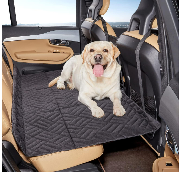 Dog Car Back Seat Cover Inflatable For Car Camping Air Mattress Backseat Extender Dog Car Seat