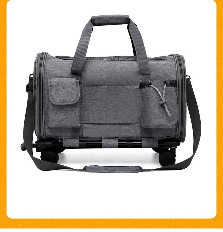 Durable pet trolley Airline approved Cat Bag Pet Cages Carrier for Travel Luxury Pet Stroller