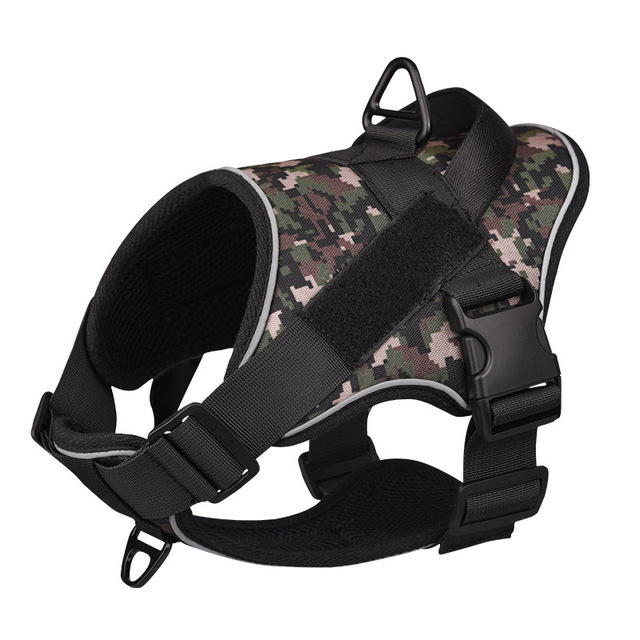 Hot Selling Pet Harness K9 Dogs Tactical Chest Carrier Anti Punching Medium Large Dog Vest Reflective