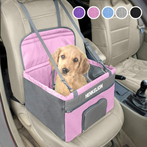 New arrival waterproof durable center console hard bottom luxury dog enclosed travel bed dog booster car seat dog car seat