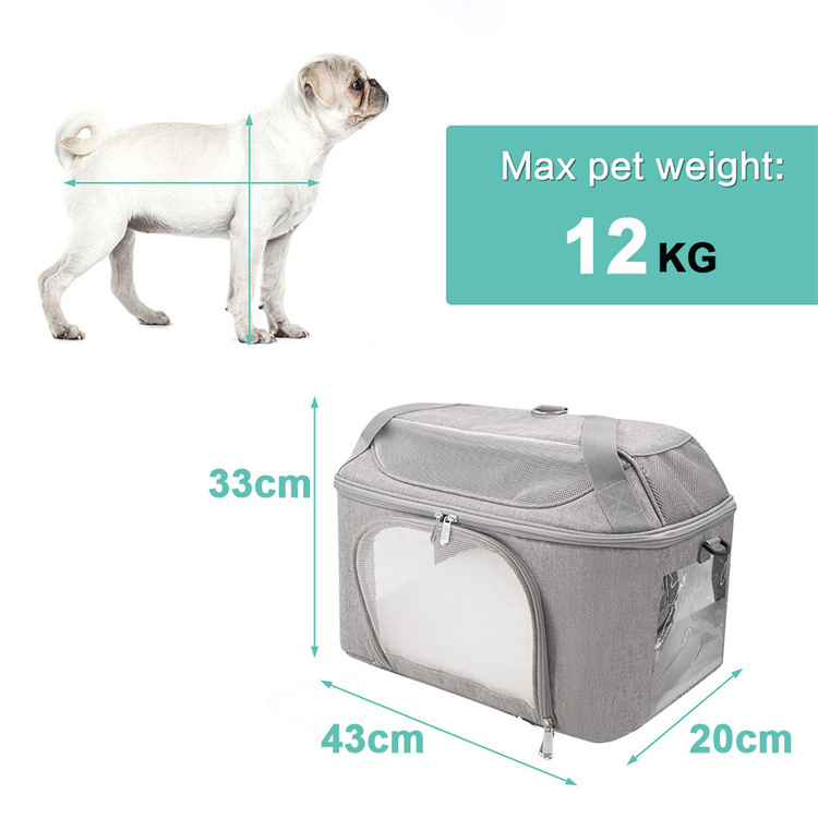 breathable large capacity Airline Approved bag pet carrier foldable pet carrier sling bag pet carrier bag sling