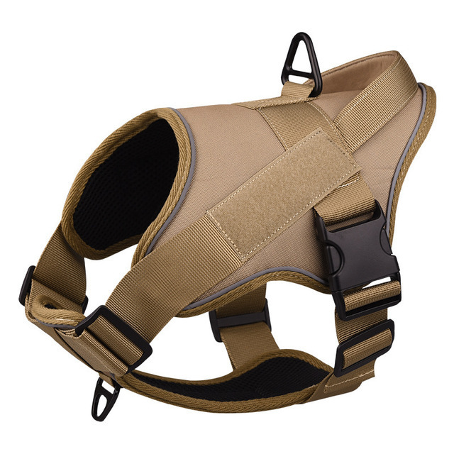 Hot Selling Pet Harness K9 Dogs Tactical Chest Carrier Anti Punching Medium Large Dog Vest Reflective