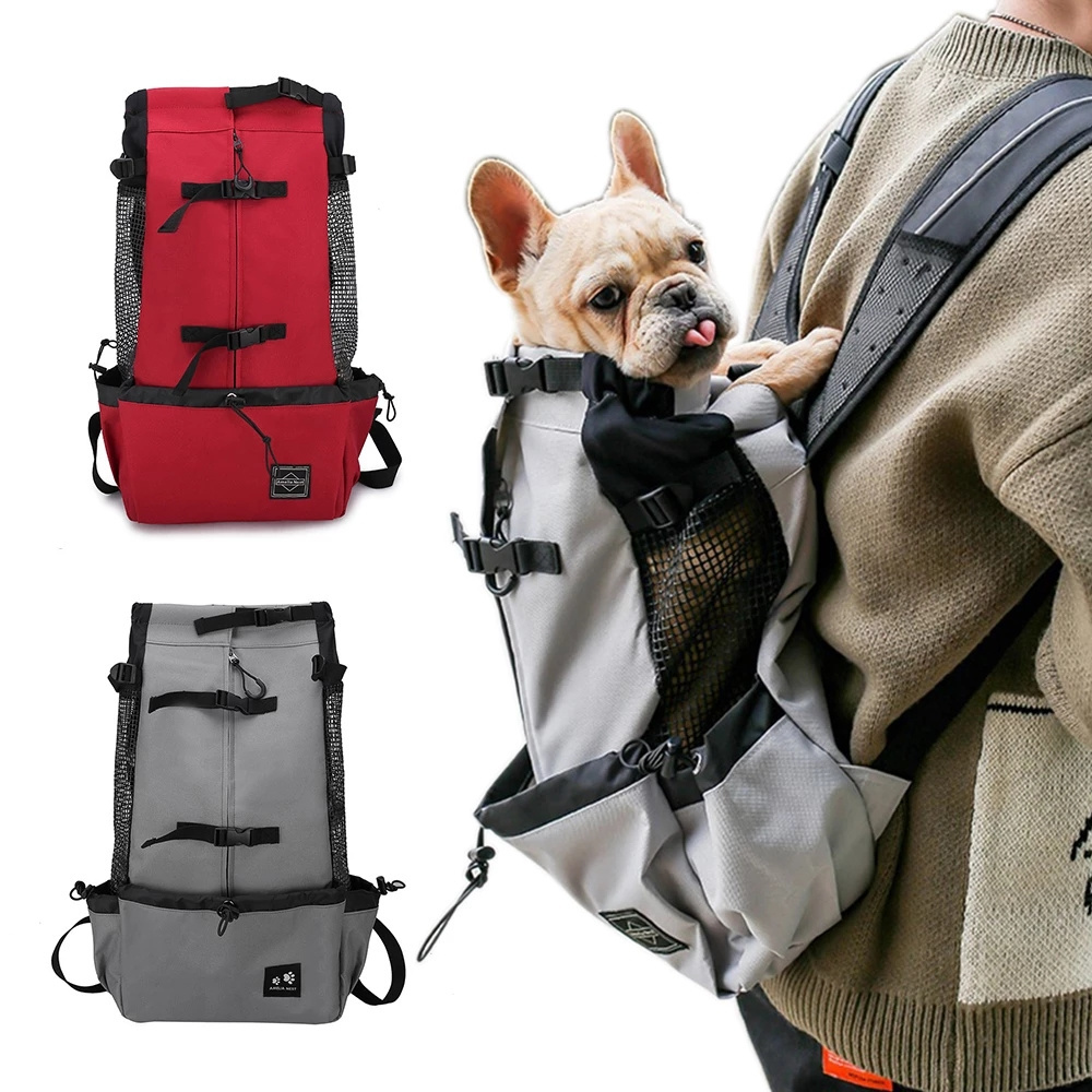 Breathable travel dog backpack durable carrying bag for cats and dogs superior pet bag for small dogs.