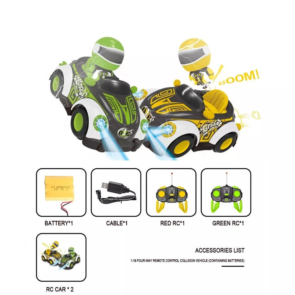 Kids Rc Mini Jumping Stunt Car Radio Control Bumper Cars Toy Stunt Remote Control rc drift car with Drivers