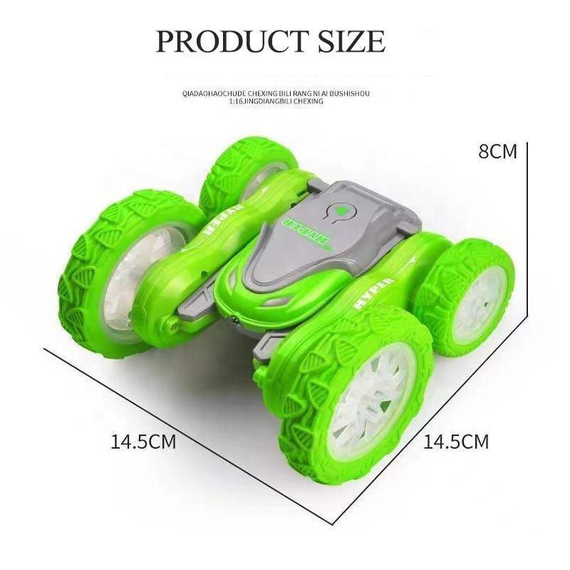 2.4G All Terrain Remote Control Double Sided Drifting 360 Rolling High Speed Waterproof Amphibious RC Stunt Car for Kids