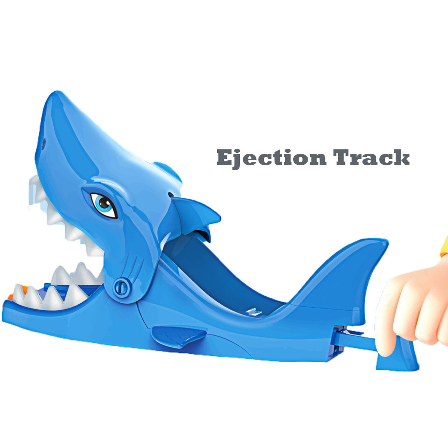 Kids Gift Toys Ejection Shark Race Track Toys Launching Track Include 1 PCS Die Cast Car Toys