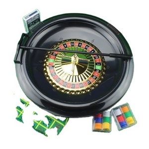 Kids Casino Gambling Game Set Roulette Poker Set Roulette 60 pcs Small Poker Chips Table Cloth with 6 dice board game for family