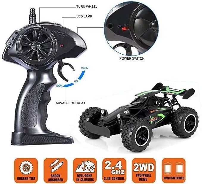 2023 1:18 Scale 2.4Ghz Electric Remote Control Toys Climbing  4x4 High Speed RC Racing Car For Kids