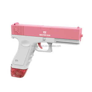 Hot Children's Outdoor Summer Beach Pool Toy Guns Blue And Pink Two Colors Mixed Electric Glock Cartridge Water Gun