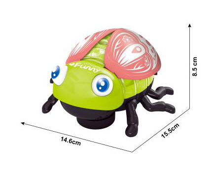 Cheaper Toy Electric insects toys With Walking,Light,music,wings flapping up and down,Obstacie Avoidance universal Toy